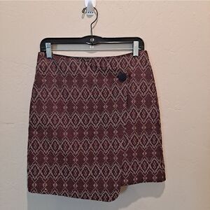 Loft Tapestry Wrap Skirt Size 2